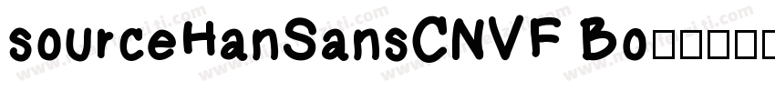 sourceHanSansCNVF Bo字体转换